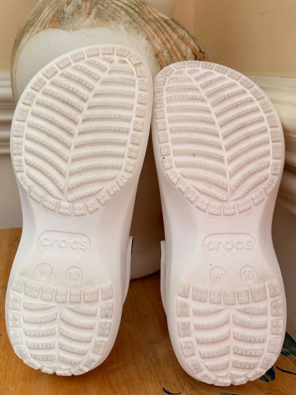 Crocs Classic Platform Clog White Women's Size 10